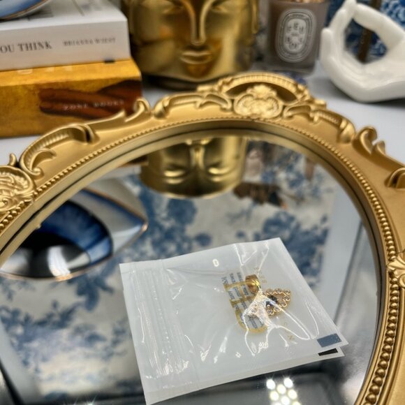 🆕 CRYSTAL HAZE 🧿 BNWT The Evil Eye Pendant - 18K Gold Plated Brass - Picture 16 of 16
